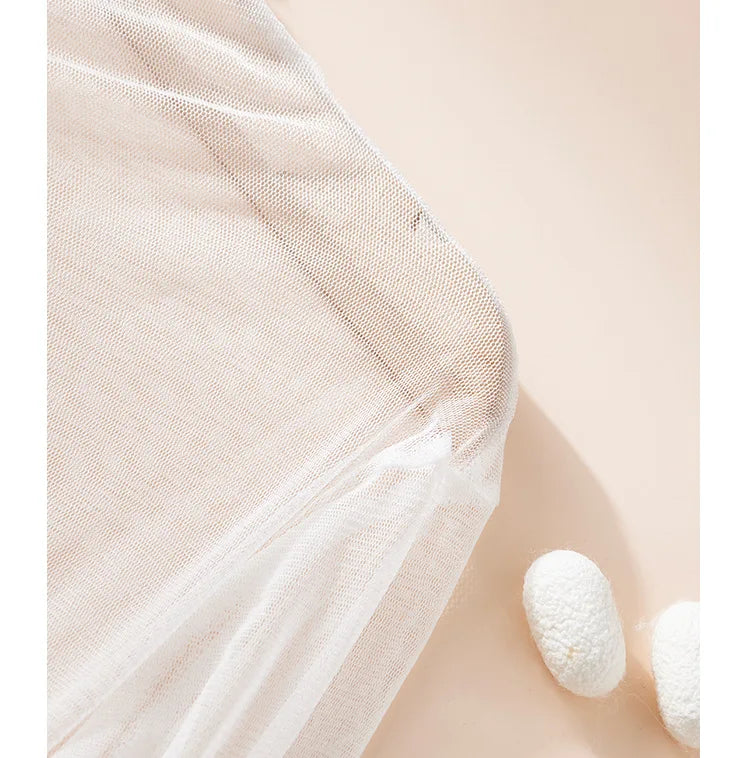 100% Mulberry Silk Slightly Transparent Semi-turtleneck Mesh Sunscreen Shirt for Women