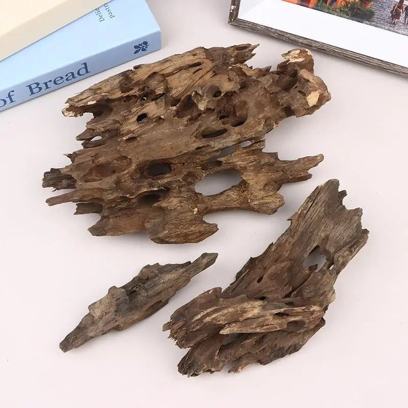 New Wood Aquarium Decor, Driftwood Water Feature Ornamental Accessories For Fish Tanks With Natural Holes Suitable For Shrimp