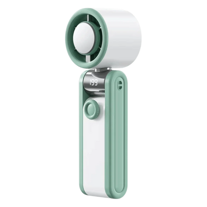 Foldable Design Portable Handheld Fan Portable Quiet Mini Pocket Fan Digital Display Silent Operation Desktop Fan Handheld Use