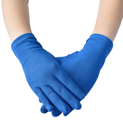 Woman Gloves Work Gloves Milk Silk Gloves Solid Color Non-Slip Household Gloves Breathable Serving Waiters Mittens