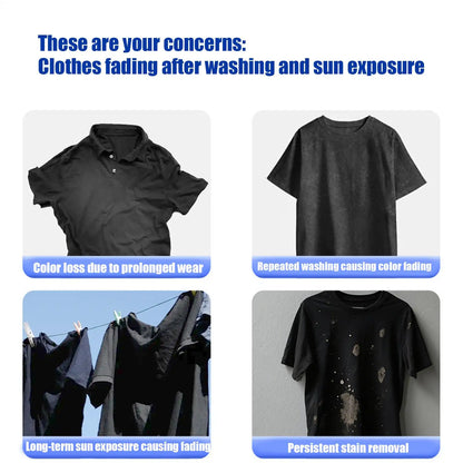 Black Fabric Dye Tablet 10pcs Long Lasting Color for Synthetic Polyester Denim Linen Clothing Laundry Dyeing Machine Home Craft