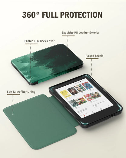 MoKo Case for Kobo Clara BW/Clara Colour/Clara 2E 6",Ultra Slim Lightweight with Auto Wake/Sleep Cover Folio Case for Kobo Clara