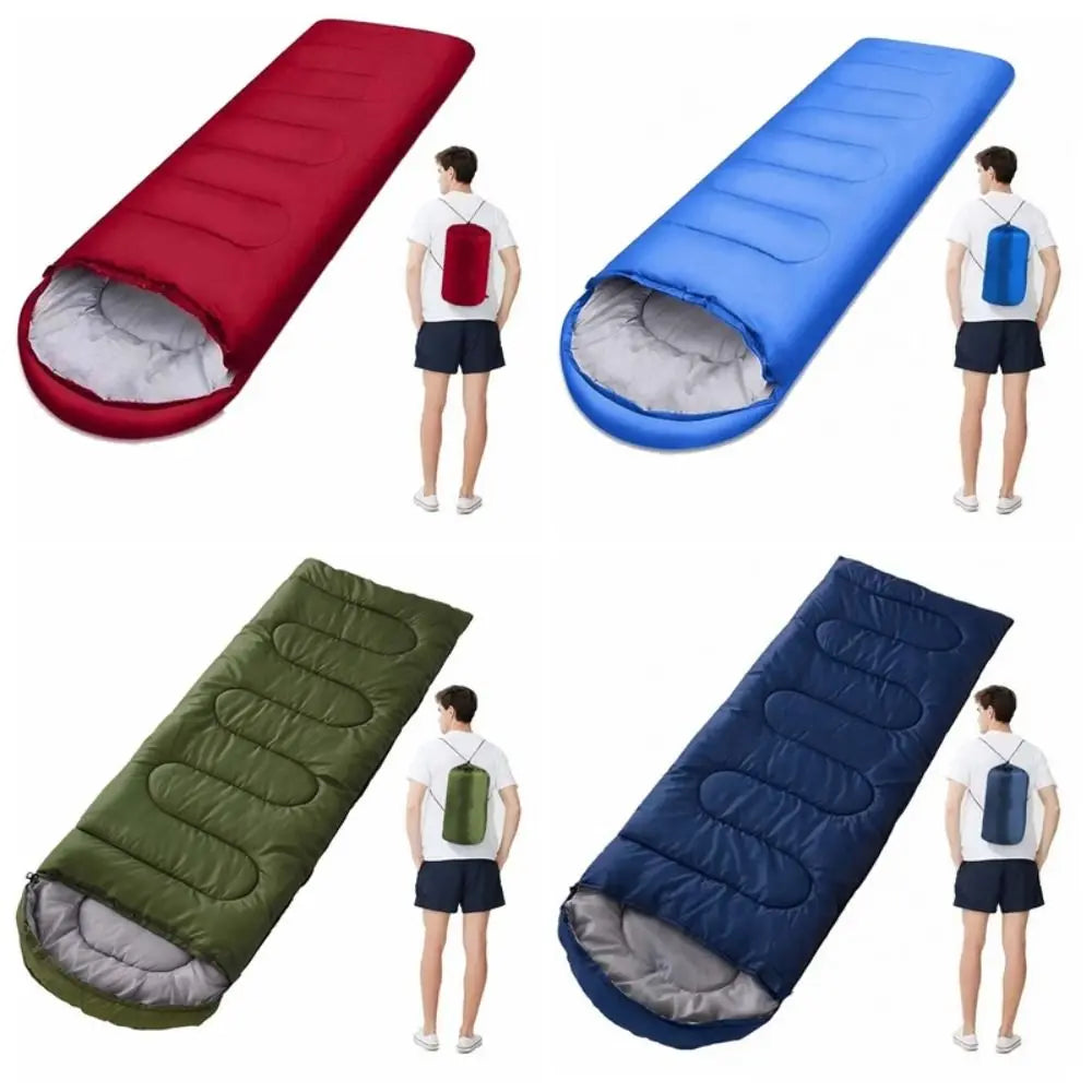 Hooded Envelope Sleeping Bag Ultralight Anti-dirty Camping Sleeping Sack Windproof Anti-splash Water Single Sleeping Bags Men