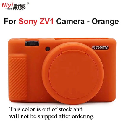 for Sony ZV1 Camera Soft Silicone Case Body Cover Protector Frame Skin for Sony ZV1 Camera ZV1 Glass Film Screen Protector