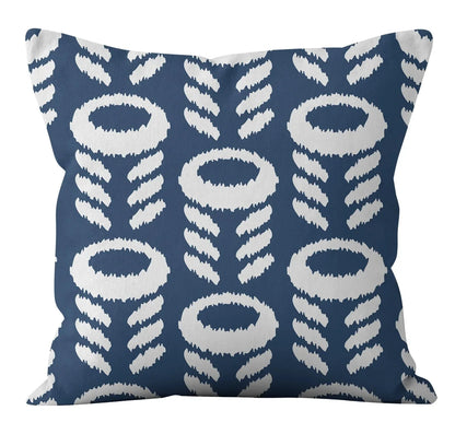 Modern Fashion Nordic Sofa Simple Cushion Cover Living Room Decoration Pillow Cover Navy Blue Geometric Pillow Cover