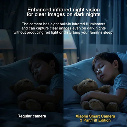 XIAOMI Smart Camera 3 Chinese Version,3K Ultra-clear HD,360° Pan-Tilt-Zoom,AI Human Detection,5 Megapixel Two-Way Voice Calls