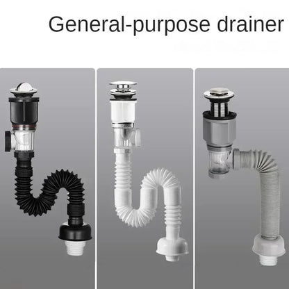 Kitchen Bathroom Basin Drain Pipe Bath Flexible Universal Sink Sink Drain Hose Sink Basin Drain Pipe