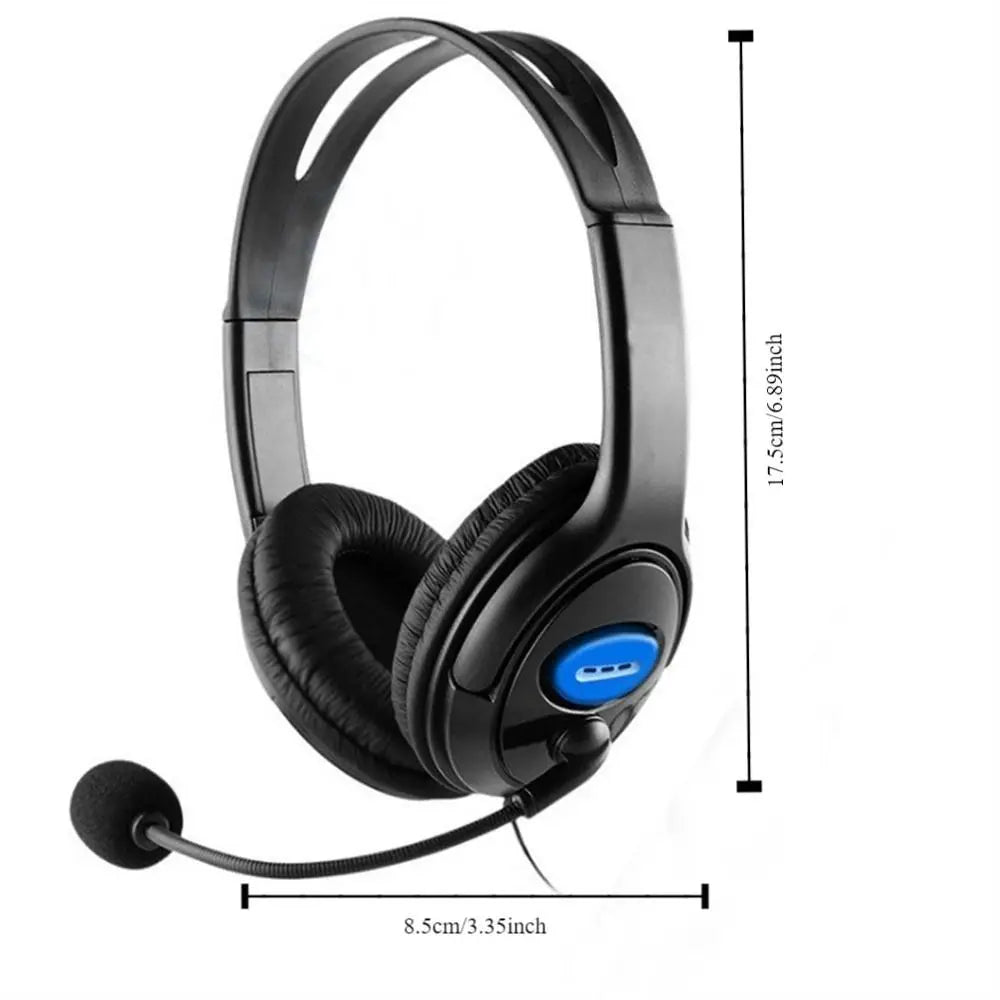 Earbuds with Microphone Wired Gaming Headset Noise Isolating Over Ear Music Headphones Stereo Deep Bass Gamer Earphone Tablet