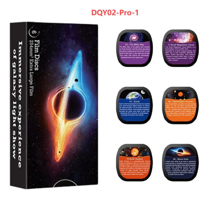 Star Projector Night Light Disc Planetarium Projector Disc 4K HD Galaxy Projector Light Disc - 6 Pack (Projector Not Included)