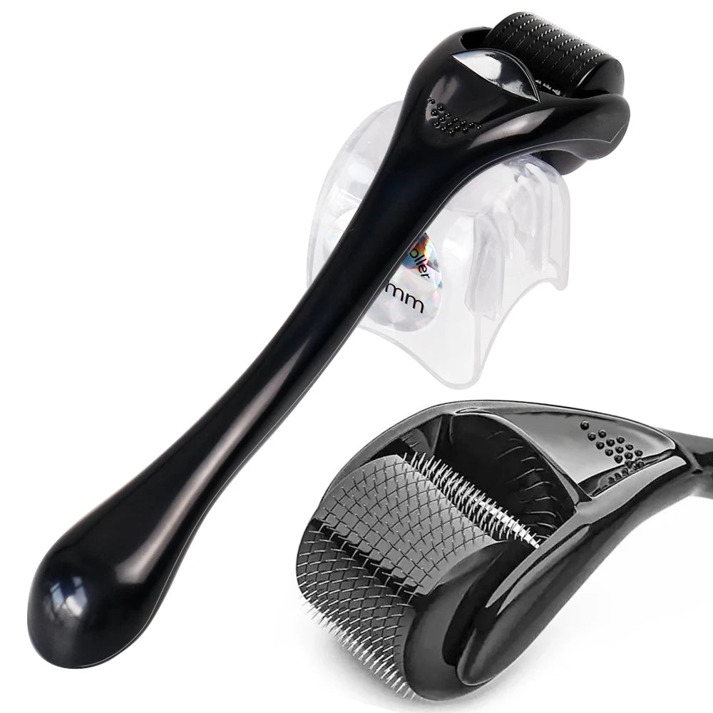 DRS 540 Dermaroller Facial Skin Care Titanium Derma Roller Micro Needle Roller for Hair Regrowth Beard Growth Face Beauty Device