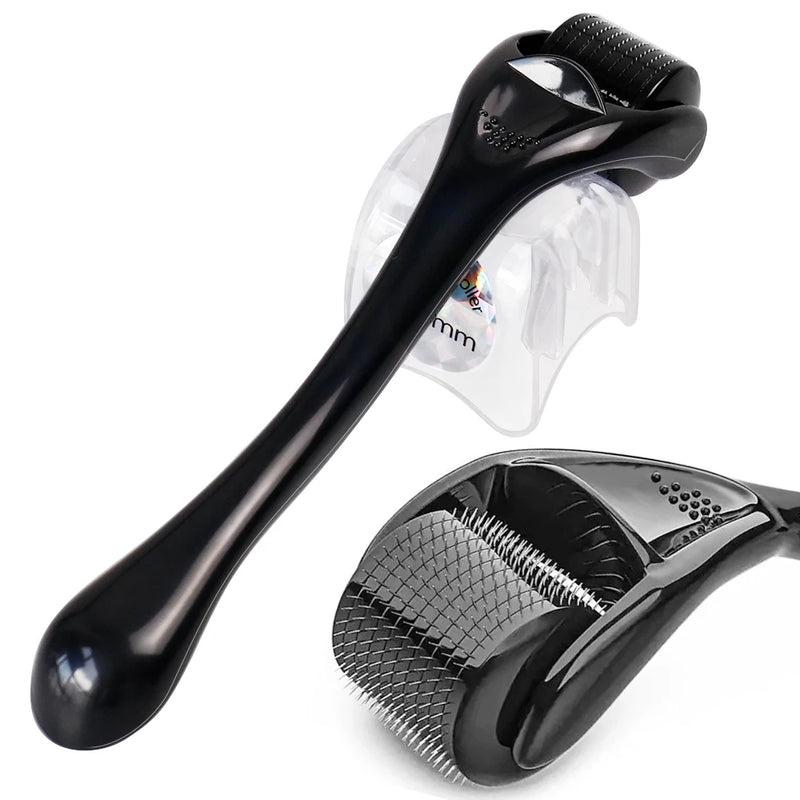DRS 540 Dermaroller Facial Skin Care Titanium Derma Roller Micro Needle Roller for Hair Regrowth Beard Growth Face Beauty Device