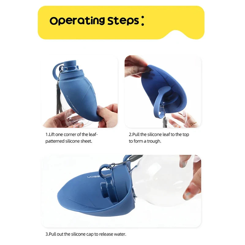 300ml Dog Kettle Water Supply Outdoor Portable Travel Drinking Fountain Water Bottles Pet Products For Large Medium Small Dogs