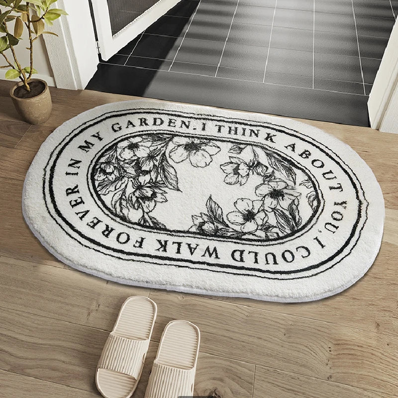 Non-Slip Bath Mat INS Style Doormat Absorbent Carpets Entrance Rug Balcony Floor Mats Living Room Bathroom Area Rugs 발매트