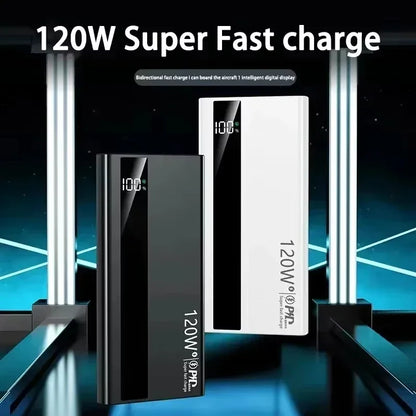 Lenovo 120W Fast Charging Large Capacity 200000mAh 2027 Digital Display Power Bank Outdoor Power Supply for Huawei iPhone