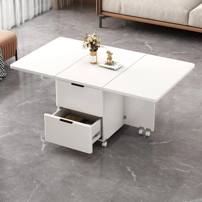 Italian Folding Coffee Table With Storage Removable Modern Neutral Coffee Table Premium Beauty Mesa De Centro Home Furniture