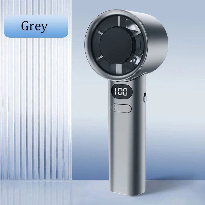 Mini Handheld Fan 120 Speed Portable Bladeless Desktop Fans Rechargeable Instant Cooling With Ice Mode For Men Women New