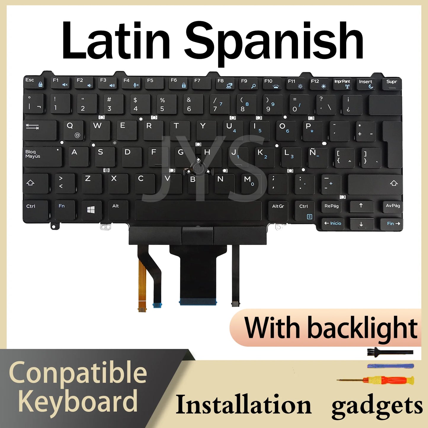 for DELL Latitude E5450 E5470 E5480 E7450 E7470 5480 5490 5488 7480 7490 5491 5495 Backlight Keyboard US DE ES FR LA PT UK