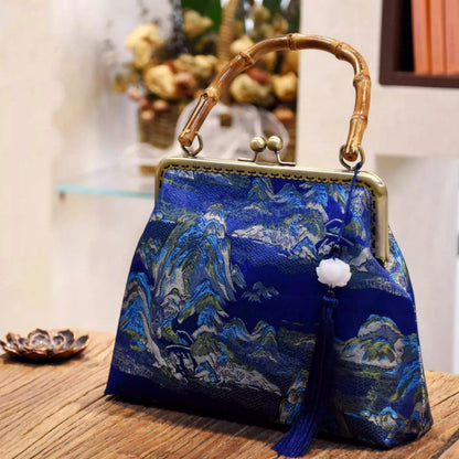 Wood Hand lock Shell Bags Vintage Designer Bag Women Shoulder Crossbody Bag Chain Tote Women's Handbags Purses