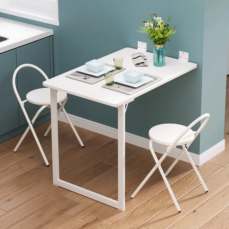 Wall Mounted Folding Table,Solid Wood Wall Mounted Dining Table,Hidden Wall Mounted Computer Desk,Multi-functional Foldable Tabl