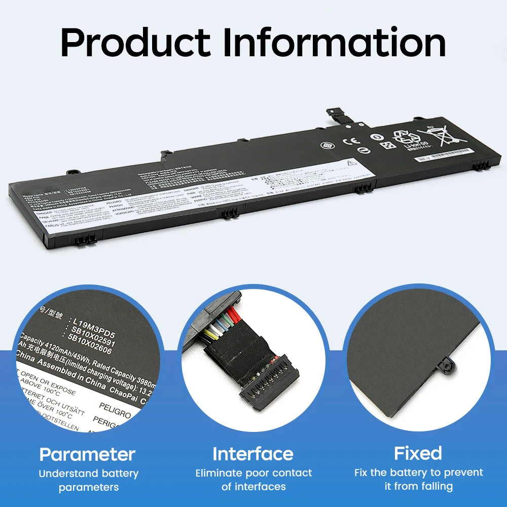 BGBT L19M3PD5 L19C3PD5 Laptop Battery For Lenovo ThinkPad E14 E15 Gen2 Gen3 L20C3PD4 L20D3PD4 L19D3PD5 L19M3PD5 L19L3PD5