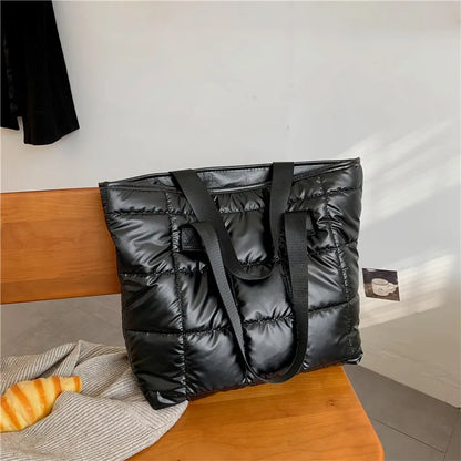 Women's shoulder bag light large bag women's fashion cotton tote bag large capacity shoulder bag commuting bag
