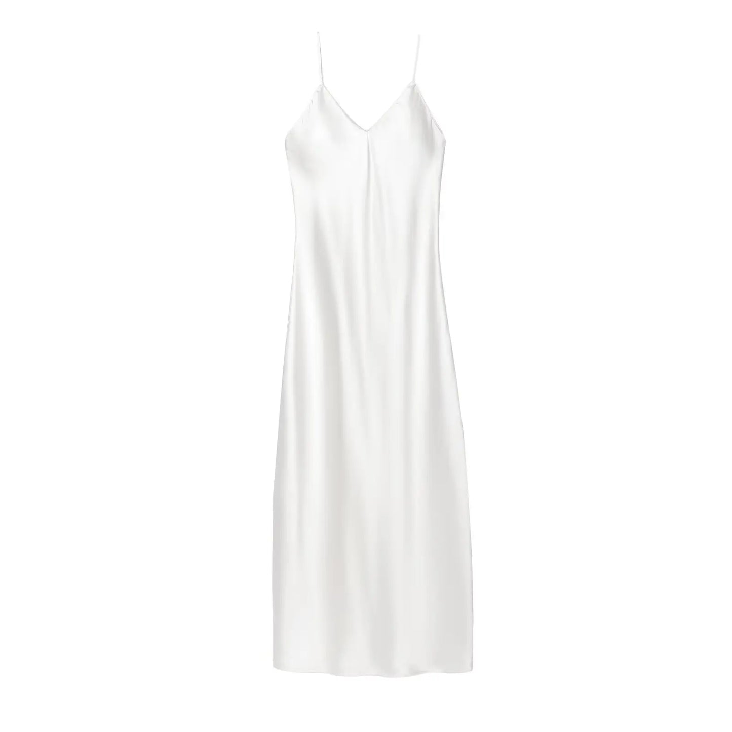 KONDALA Fall Women Sexy Stain Long Dress Thin Strap Backless Slim Long Dress New 2025 Fashion Summer  Party Long Slim Dress