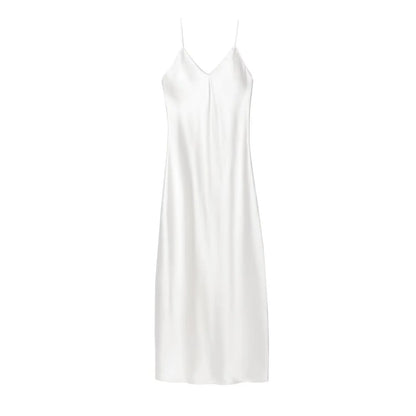 KONDALA Fall Women Sexy Stain Long Dress Thin Strap Backless Slim Long Dress New 2025 Fashion Summer  Party Long Slim Dress