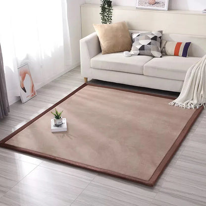 Coral fleece Tatami Mats Large Carpet Thickened Bedroom Carpet Children Climbed Playmat Home mattress Living Room Rug Floor Rugs