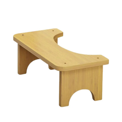Bamboo Toilet Stool Bathroom Waterproof Non Slide Poop Seat Adult Holder Washroom Closestool Squat Bench for Home Travel