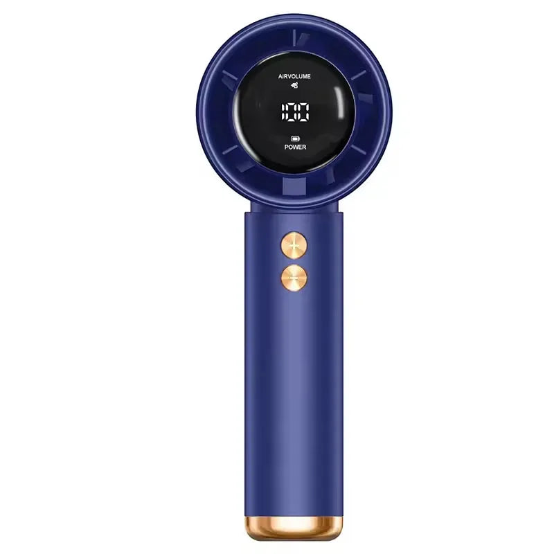 Mini Handheld Fan USB Fast Charging Portable Air Calculating Fan Mute Personal Highspeed Fan for Travel Outdoor Activities