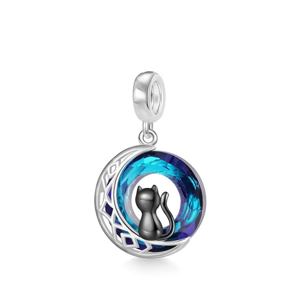 Blue Ocean Turtle Octopus Ship Talisman 925 Silver Beads, Suitable for Original Bracelets DIY Jewelry Women's Accessories Gifts