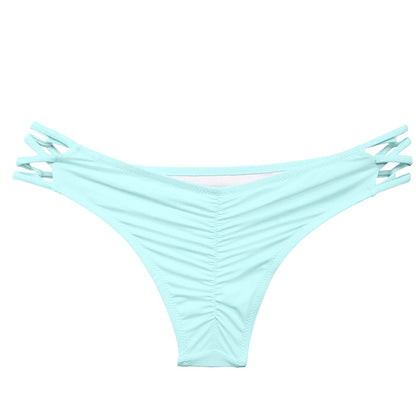 Wholesale Womens Bikinis Bottom Sexy Swimsuit Vintage Swimwear Brazilian Biquini Bathing Suit  Maillot De Bain Femme Plus Size