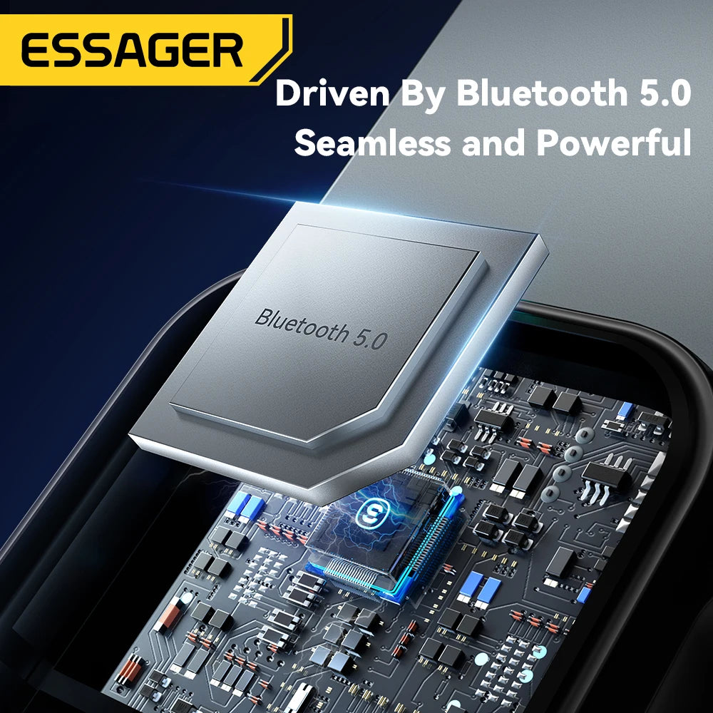 Essager USB Bluetooth 5.0 Receiver Aux Bluetooth Adapter For Car 3.5mm Jack Speaker Auto Handfree Car Audio Music Transmitter