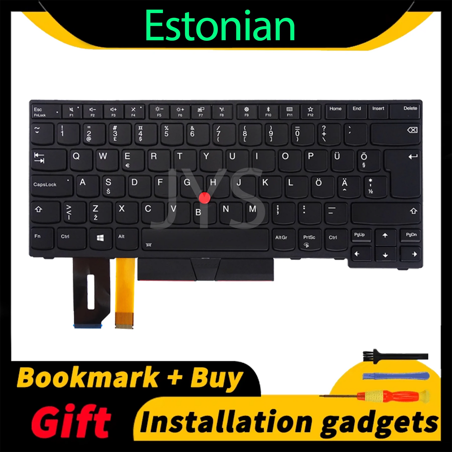 Estonian Spanish French Hebrew Hungarian Italian US for Lenovo ThinkPad E480 E490 L380 R480 T480S L490 T490 Backlit Keyboard