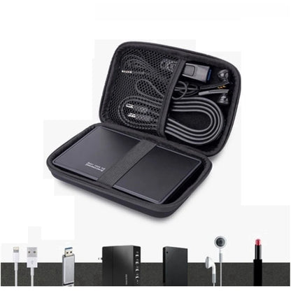 Case Cover for 2.5'' HDD Hard Disk Portable Small Storage Case Zipper Carrying Pouch Bag Box for Earphone Headphone Date Cable