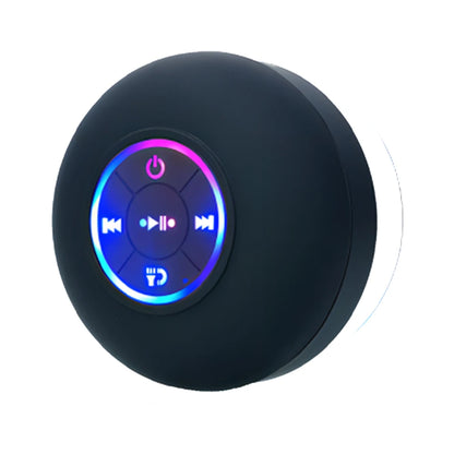 Portable Wireless Bluetooth 5.0 Speaker LED IPX4 Waterproof Loudspeaker Outdoor Bathroom Large Suction Cup Mini Stereo Sound Box