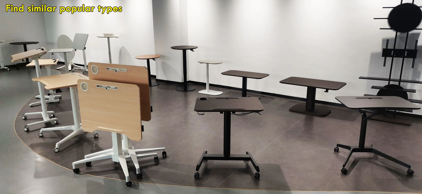 Modern Living Room Furniture Unique Sofa Side Coffee Table with Folding Desktop and Wheels