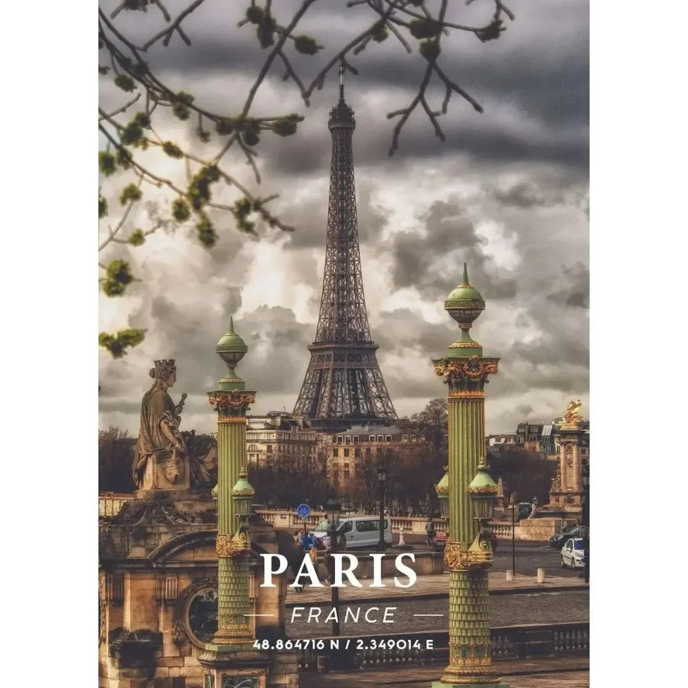Nordic Pop Travel City Landscape Posters Oxford Paris Decorative Prints Wall Art Canvas Pictures for Living Room Decor Paintings