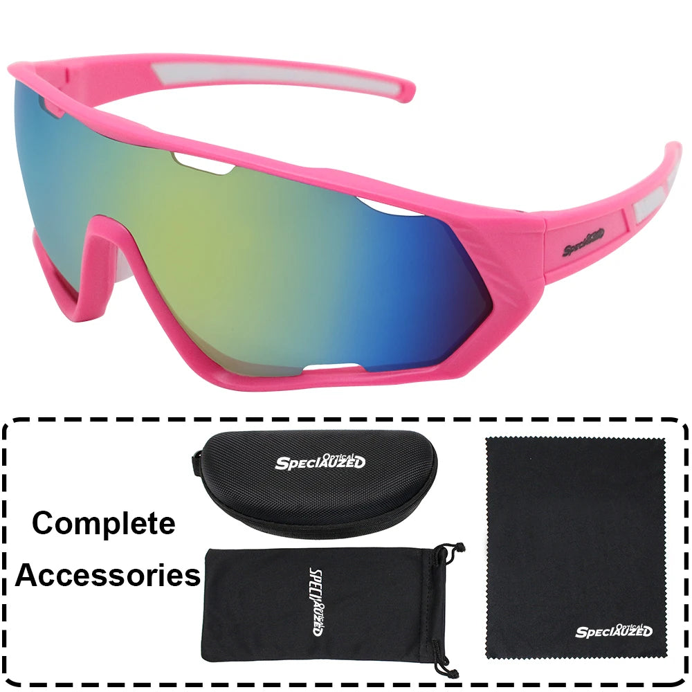 Sports Sunglasses for Men Women Youth UV400 Large Lenses Baseball Goggles Cycling Running Softball Biking Running Glasses