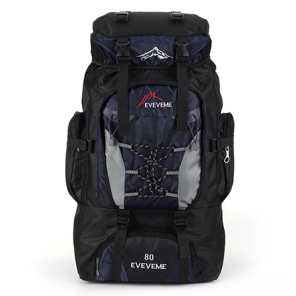 80L Waterproof Hiking Camping Backpack Trekking Bag Rucksack Large Capacity Travel Backpack Men Outdoor Sport Mountaineering Bag