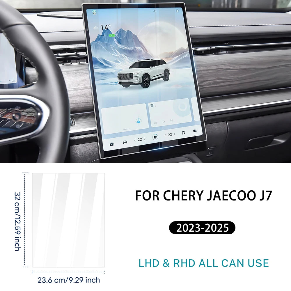 For chery Jaecoo J7/Chery Jaecoo 7 Phev 2023 2024 2025 2026 13.2inch 14.8inch Car GPS Navigation Dashboard Tempered Glass Screen
