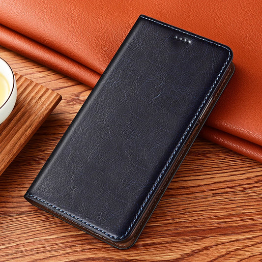Phone Case for XiaoMi Mi Mix 2 2s 3 4 Mi Max 2 3 4 Pro Crazy Horse Genuine Leather Magnetic Flip Cover