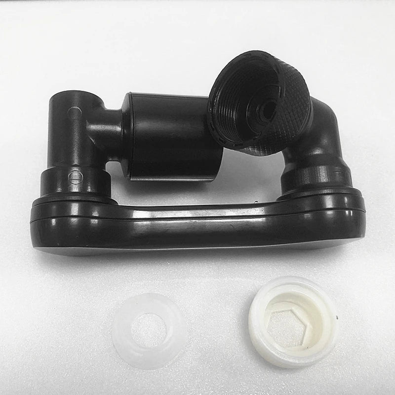 Black 1080° Universal Rotation Faucet Sprayer Head Dual Effluent Washbasin Kitchen Robot Arm Extension Faucets Aerator Bubbler