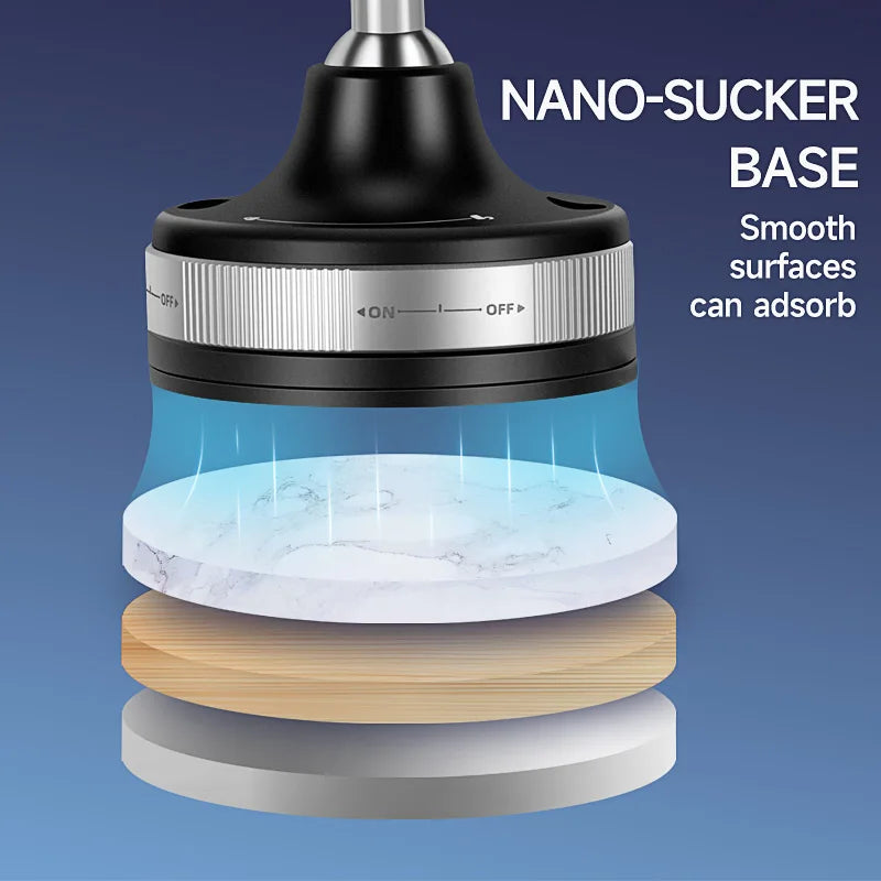 Electric Vacuum Magnetic Car Phone Wireless Charger Holder Suction Mirro Gym Bath Shower