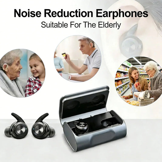 Old People Noise Reduction Earphones Magnetic Charing Volume control Audio enhancement Personal Sound Amplification Device