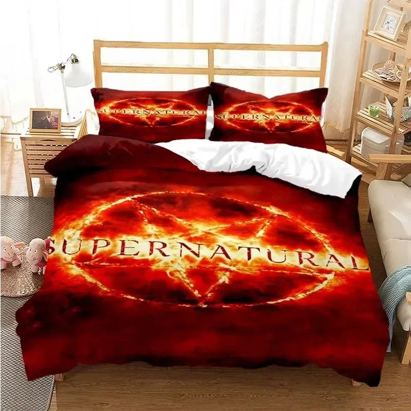 Supernatural 3D Printed Duvet Cover Set Twin Full Queen King Size Bedding Set Bed Linens Comforter Bedding Sets