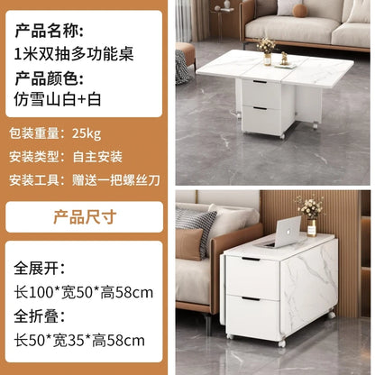 Italian Folding Coffee Table With Storage Removable Modern Neutral Coffee Table Premium Beauty Mesa De Centro Home Furniture