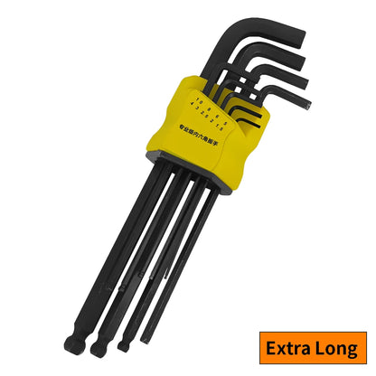 9-piece hexagonal wrench magnetic wrench double-head L-shaped hexagonal socket wrench  set hexagonal ball head wrench wrench set