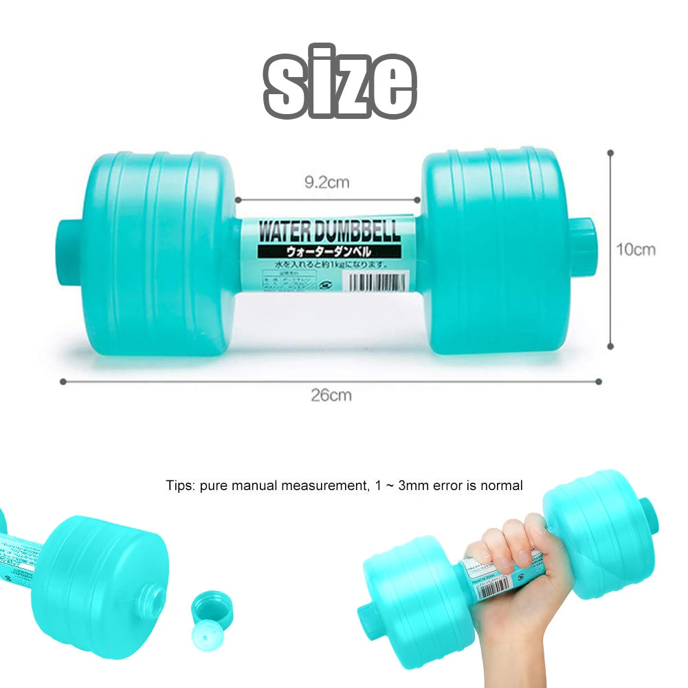Portable Water-Filled Dumbbells Sports Water Bottle for Arm Strength Training Home Gym Fitness Durable Exercise Equipment
