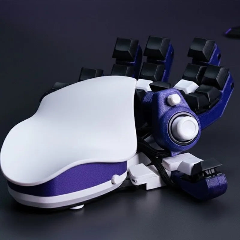 Qianren Left-Handed Wired Gaming Keyboard Adjustable One Handed Gaming Keyboard WASD Joystick Ergonomics Keyboards Gifts